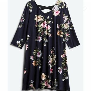 FORTUNE + IVY Candis Back Detail Knit Dress